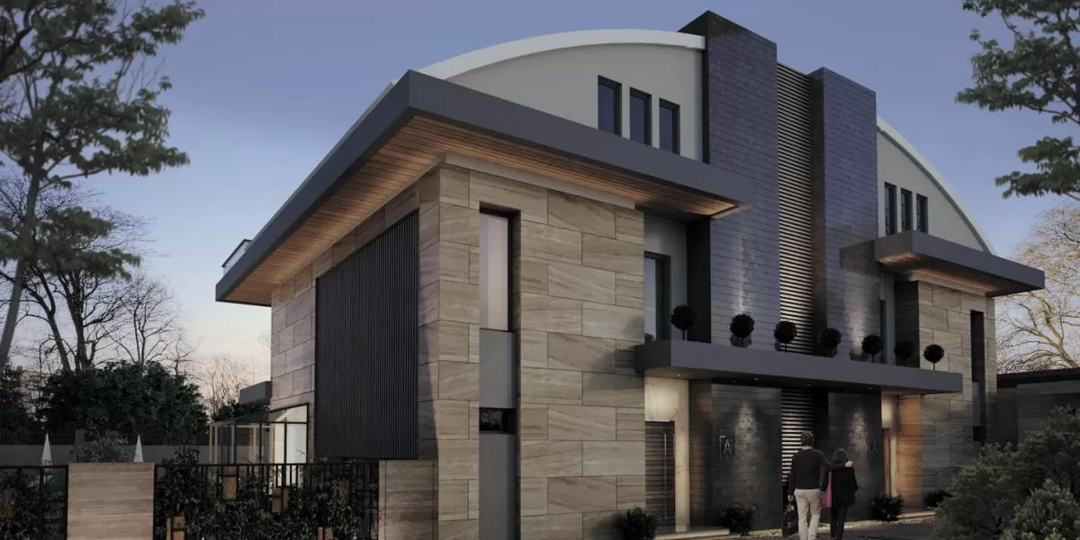 المدخل الخارجي للفيلا