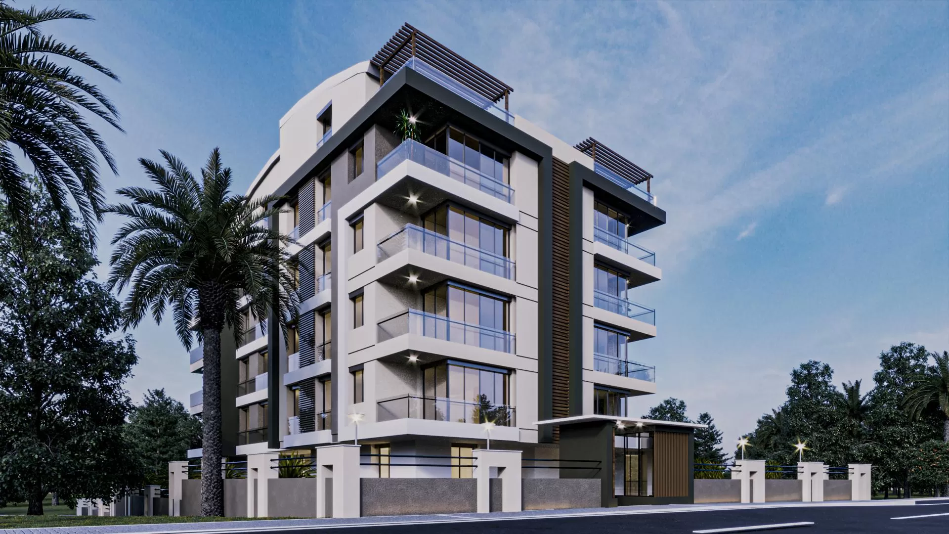 صورة خارجية لبناء حديث في كونيالتي